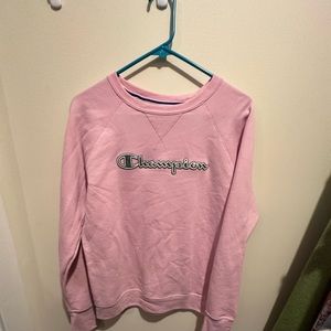 pink champion crewneck